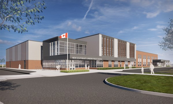 Architectural rendering of the new Jackson Meadows Public School
